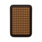 Farm Gingham Vegan MagSafe Wallet | Brown