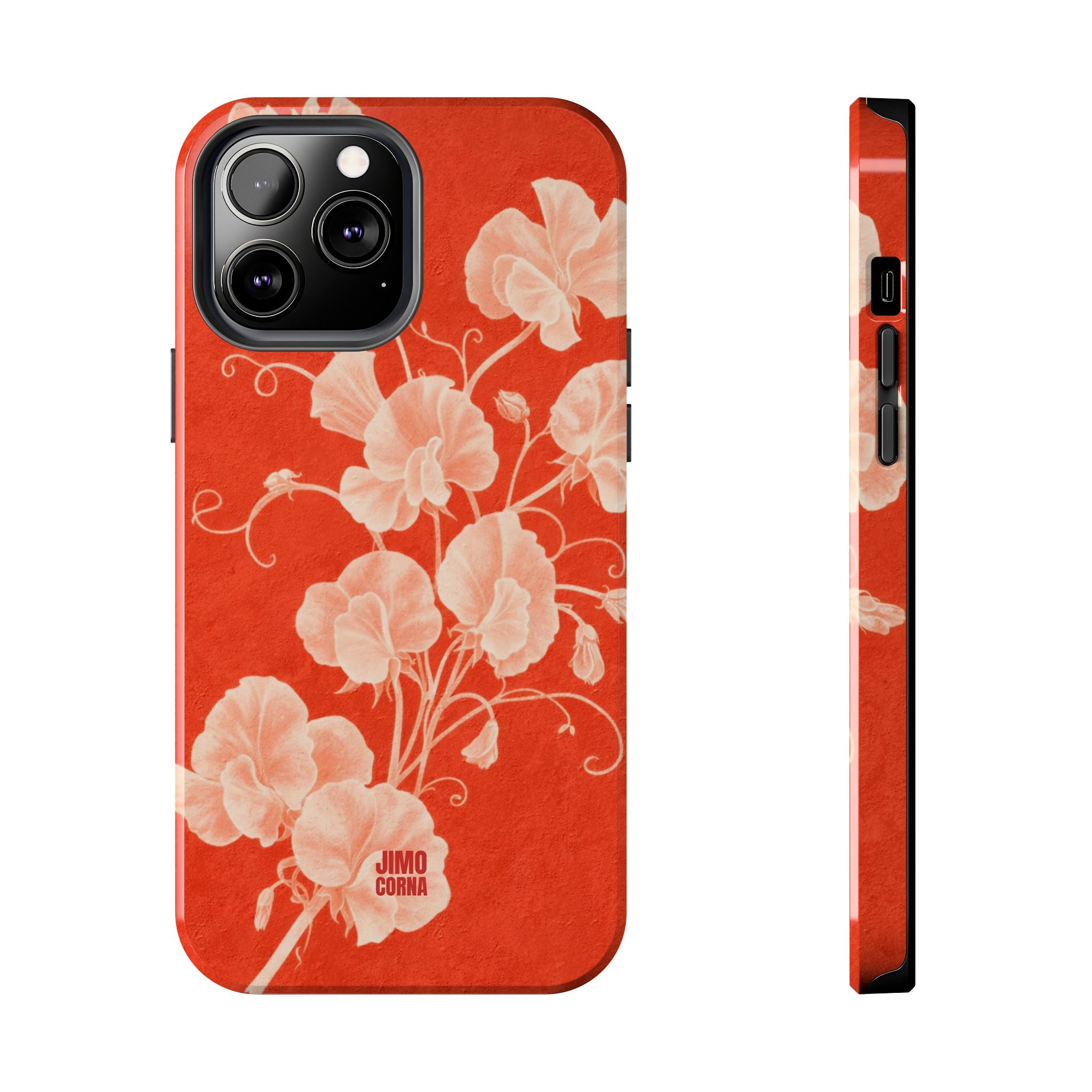 Red Flora iPhone Case