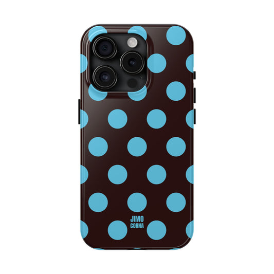 Big Polka Dot | Brown and Blue