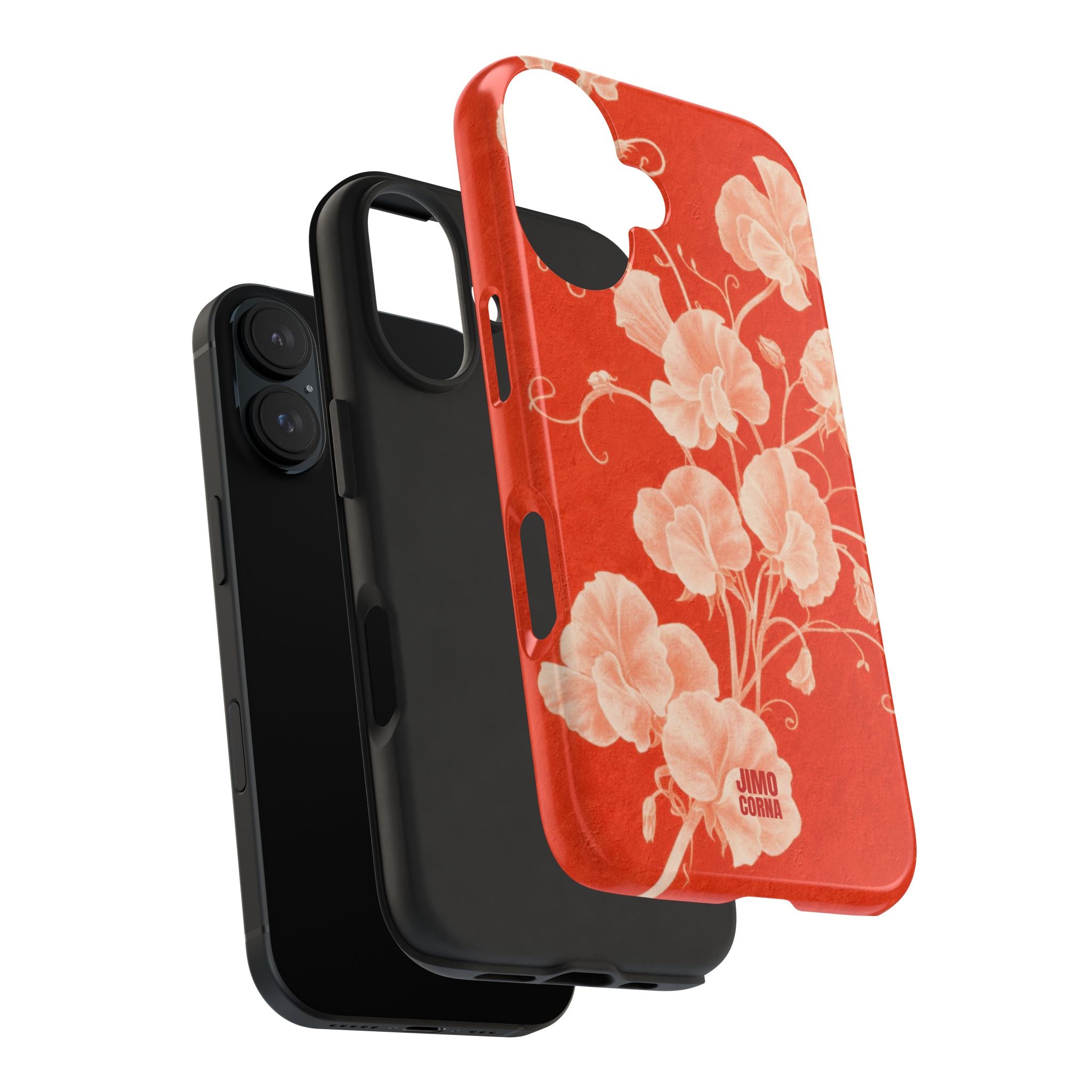 Red Flora iPhone Case