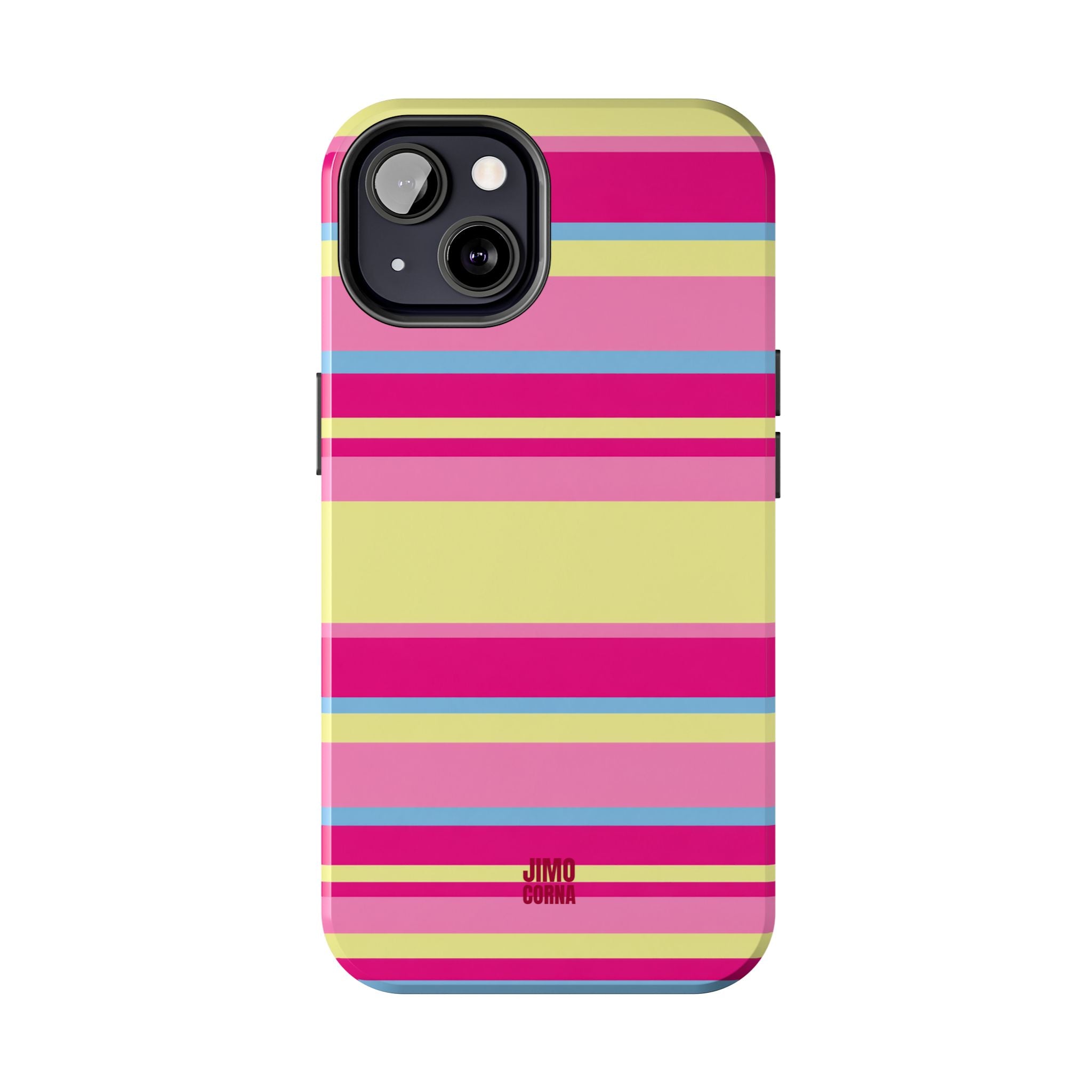 Lemonberry Stripe iPhone Case