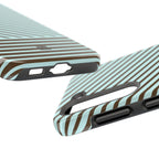 Asymmetrical Lines Samsung Galaxy Case | Blue and Brown