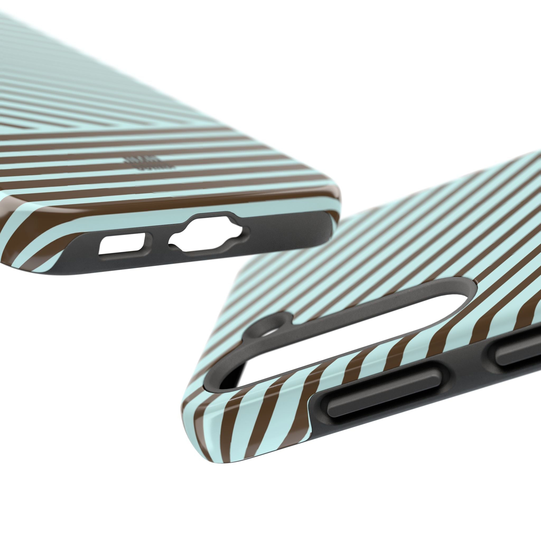 Asymmetrical Lines Samsung Galaxy Case | Blue and Brown