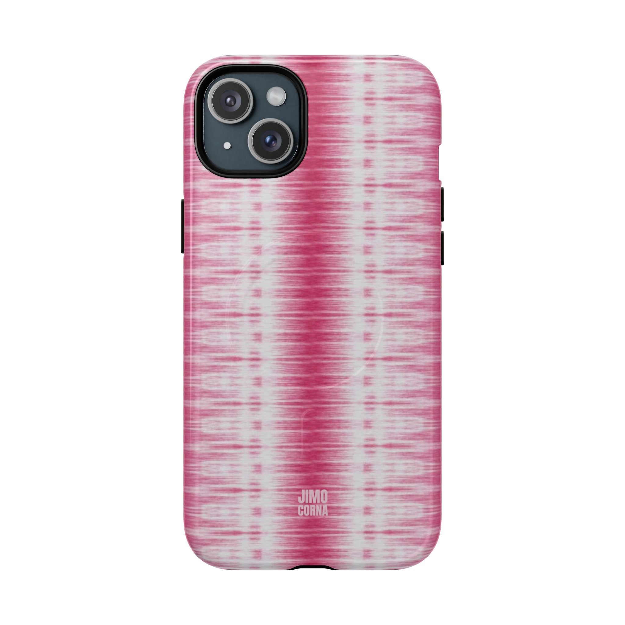 Pink Woven Texture MagSafe iPhone Case