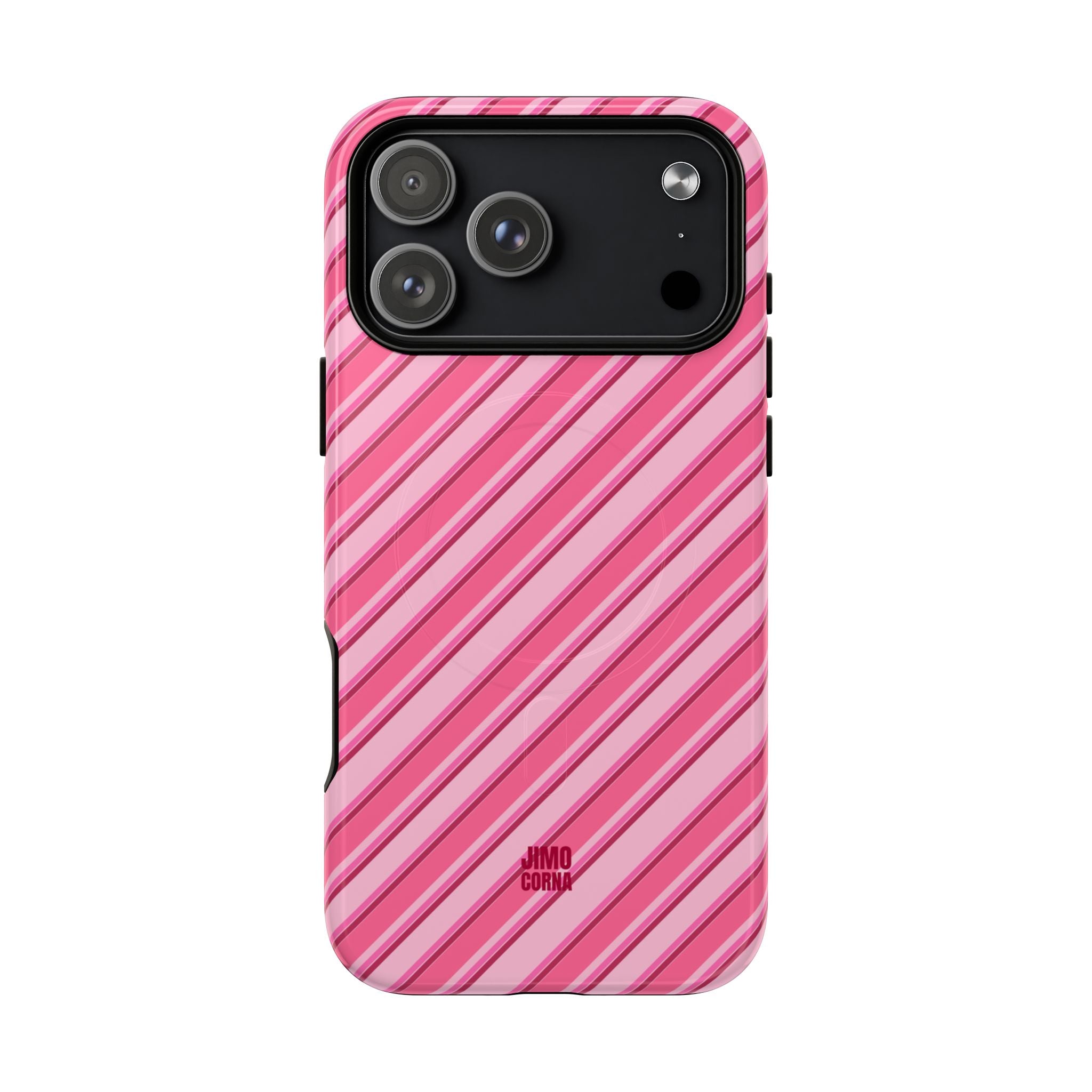Angelina Stripes | Hot Pink - MagSafe iPhone Case