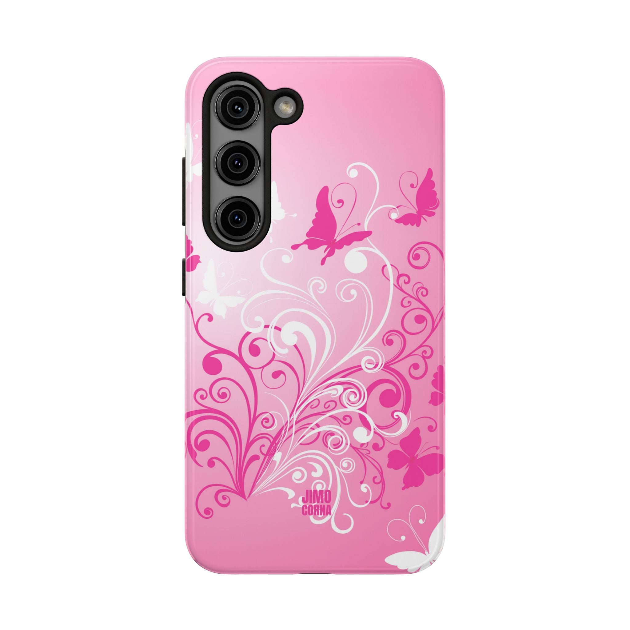 Pink Flutter Garden iPhone Case