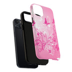 Pink Flutter Garden MagSafe iPhone Case