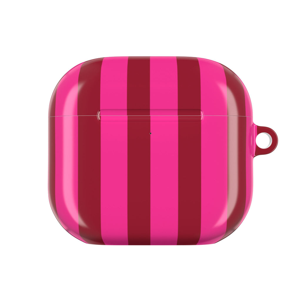 Bold Stripes AirPods Case | Strawberry Burst