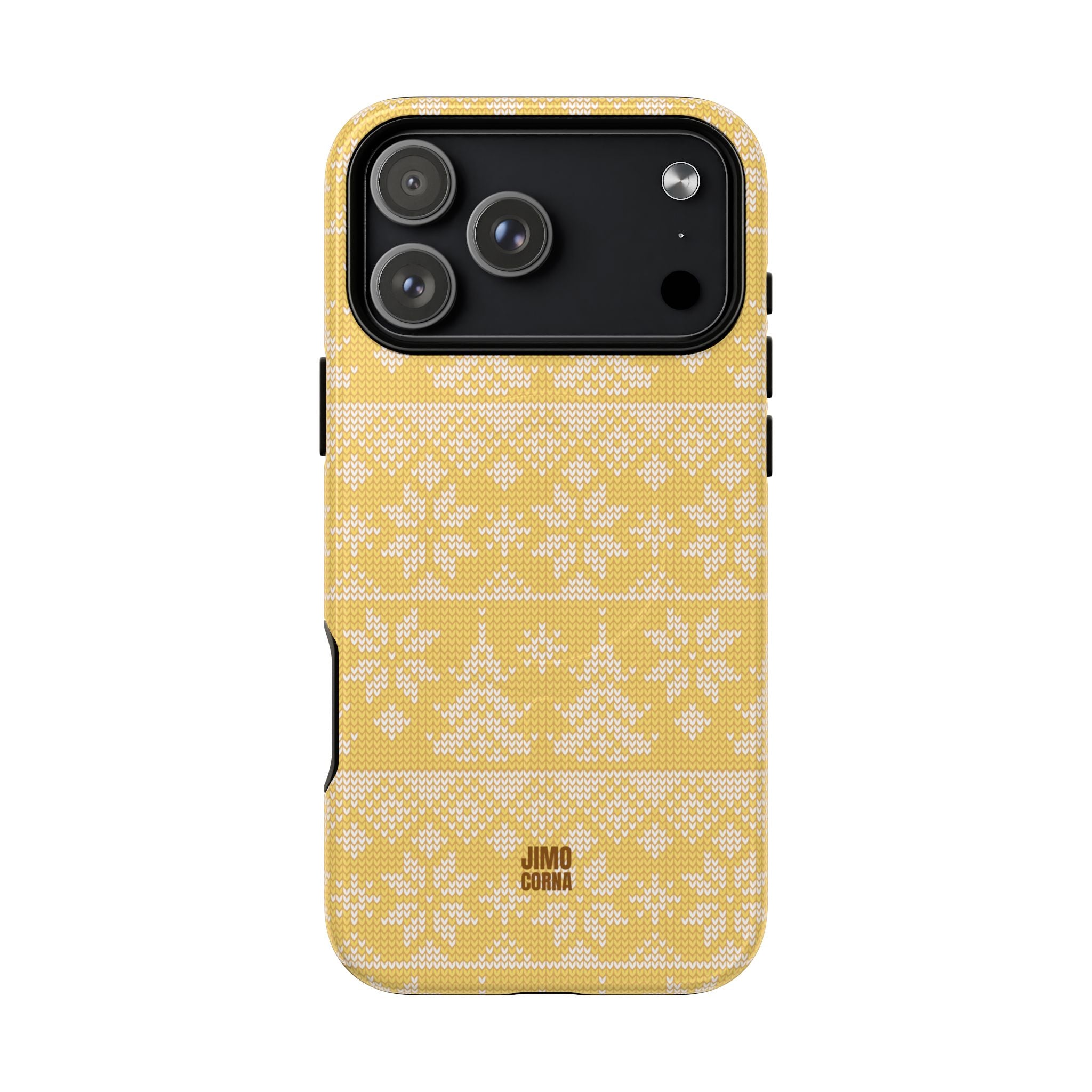Holiday Knit | Yellow MagSafe iPhone Case