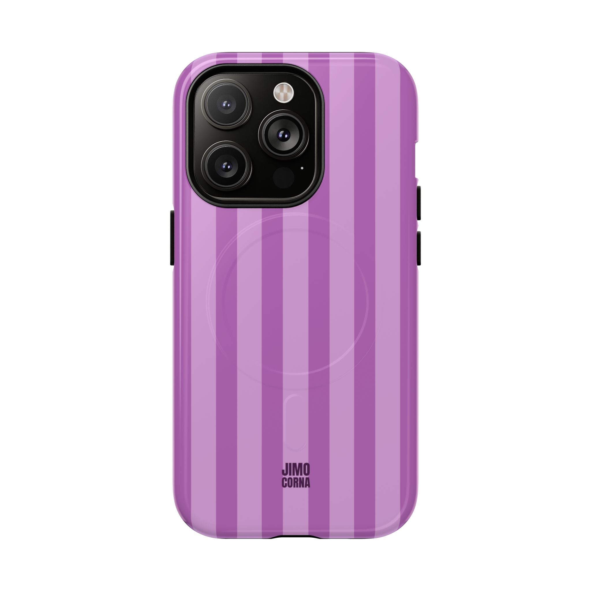 Bold Stripes MagSafe iPhone Case | Plum