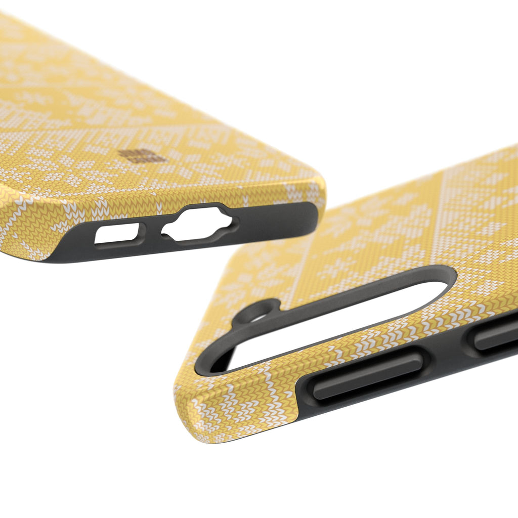 Holiday Knit | Yellow Samsung Galaxy Case