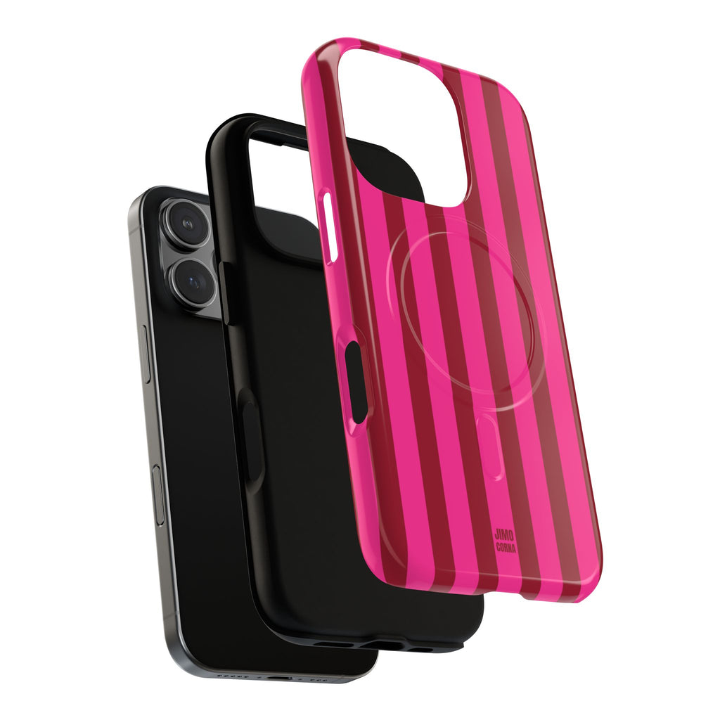 Bold Stripes MagSafe iPhone Case | Strawberry Burst
