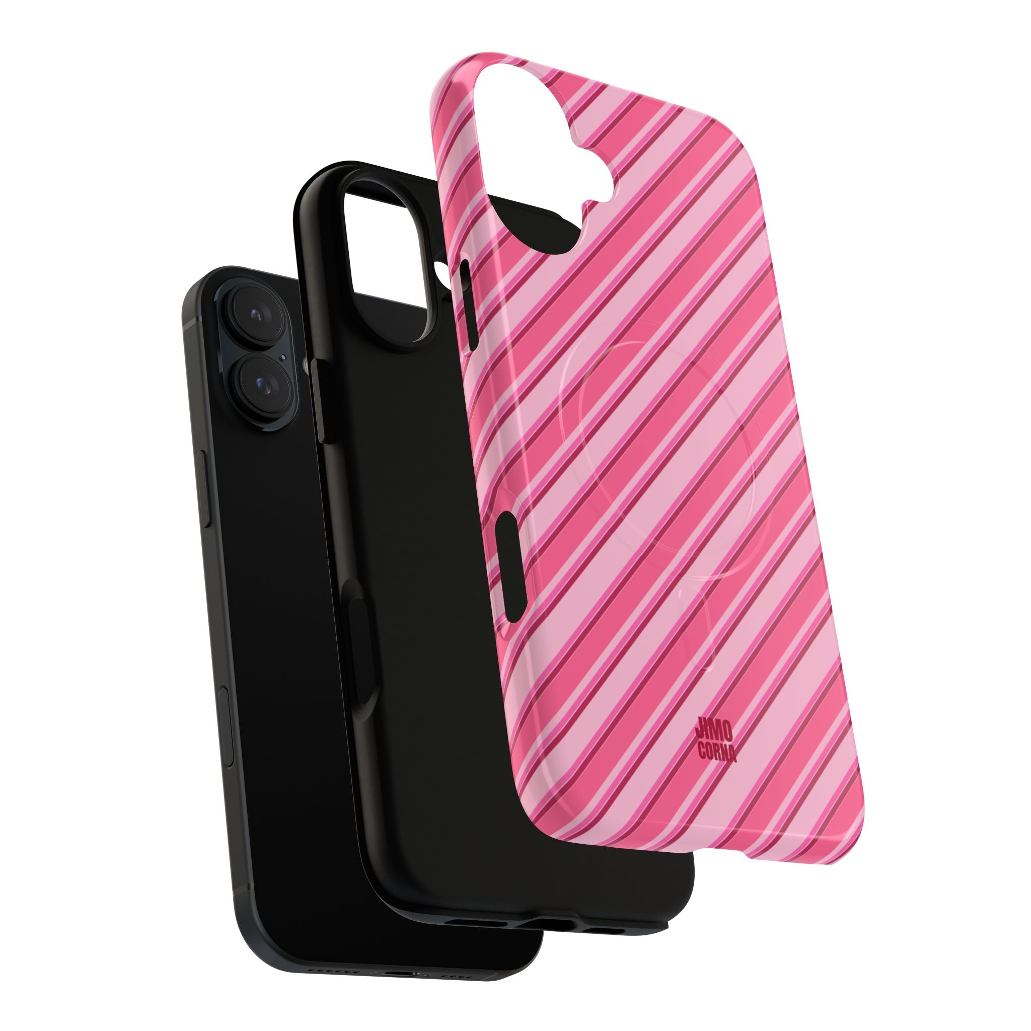 Angelina Stripes | Hot Pink - MagSafe iPhone Case
