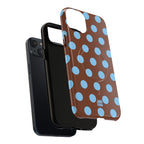 Big Polka Dot | Brown and Blue