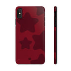 Cherry Red Bold Stars