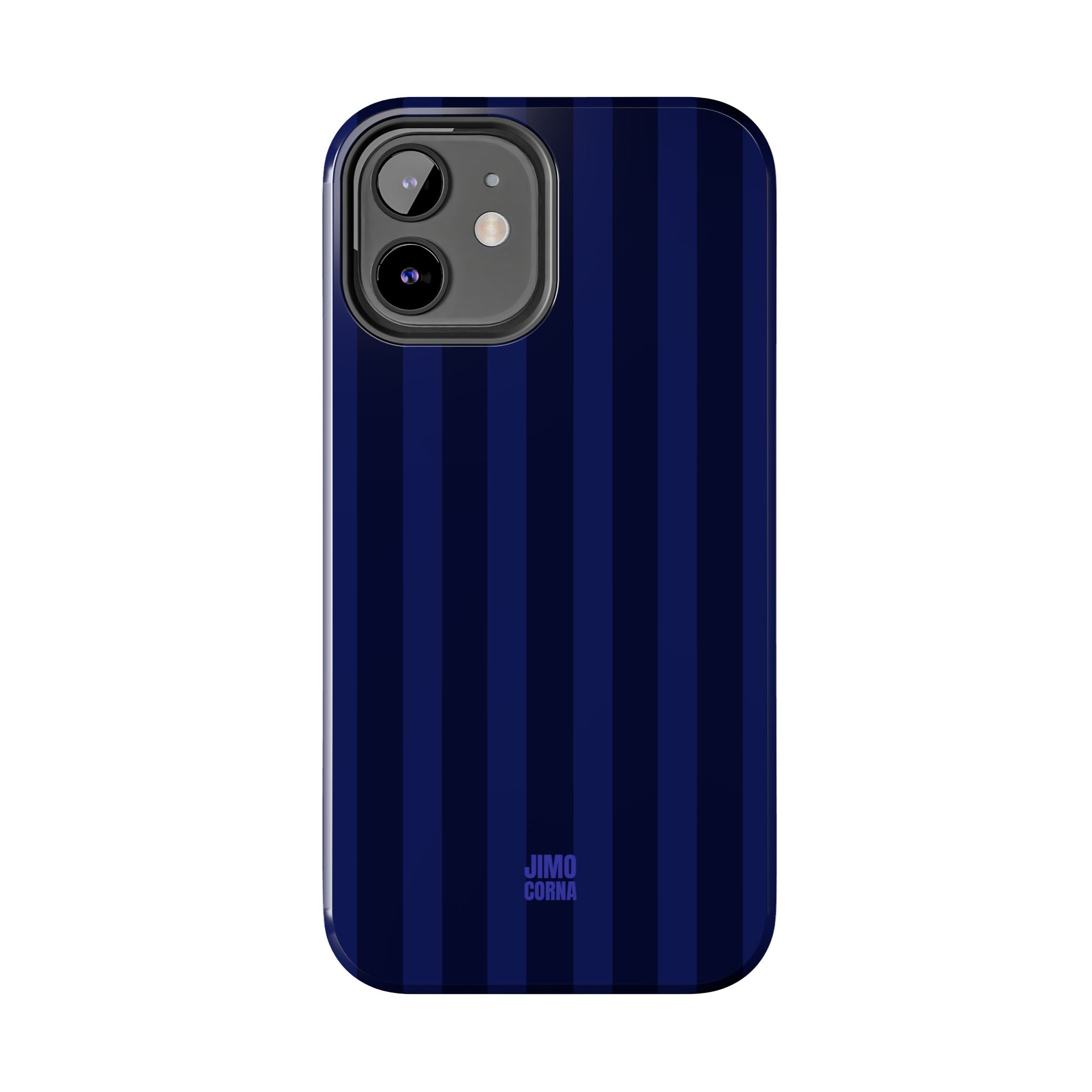 Bold Stripes iPhone Case | Navy Blue