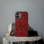 Holiday Knit | Red iPhone Case