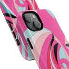 Pink Tropic Swirl MagSafe iPhone Case