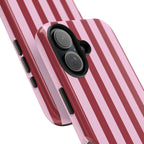 Bold Stripes iPhone Case | Pink and Red