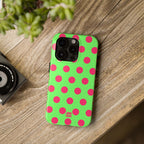 Big Polka Dot | Green and Pink