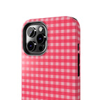 Farm Gingham iPhone Case | Hot Pink