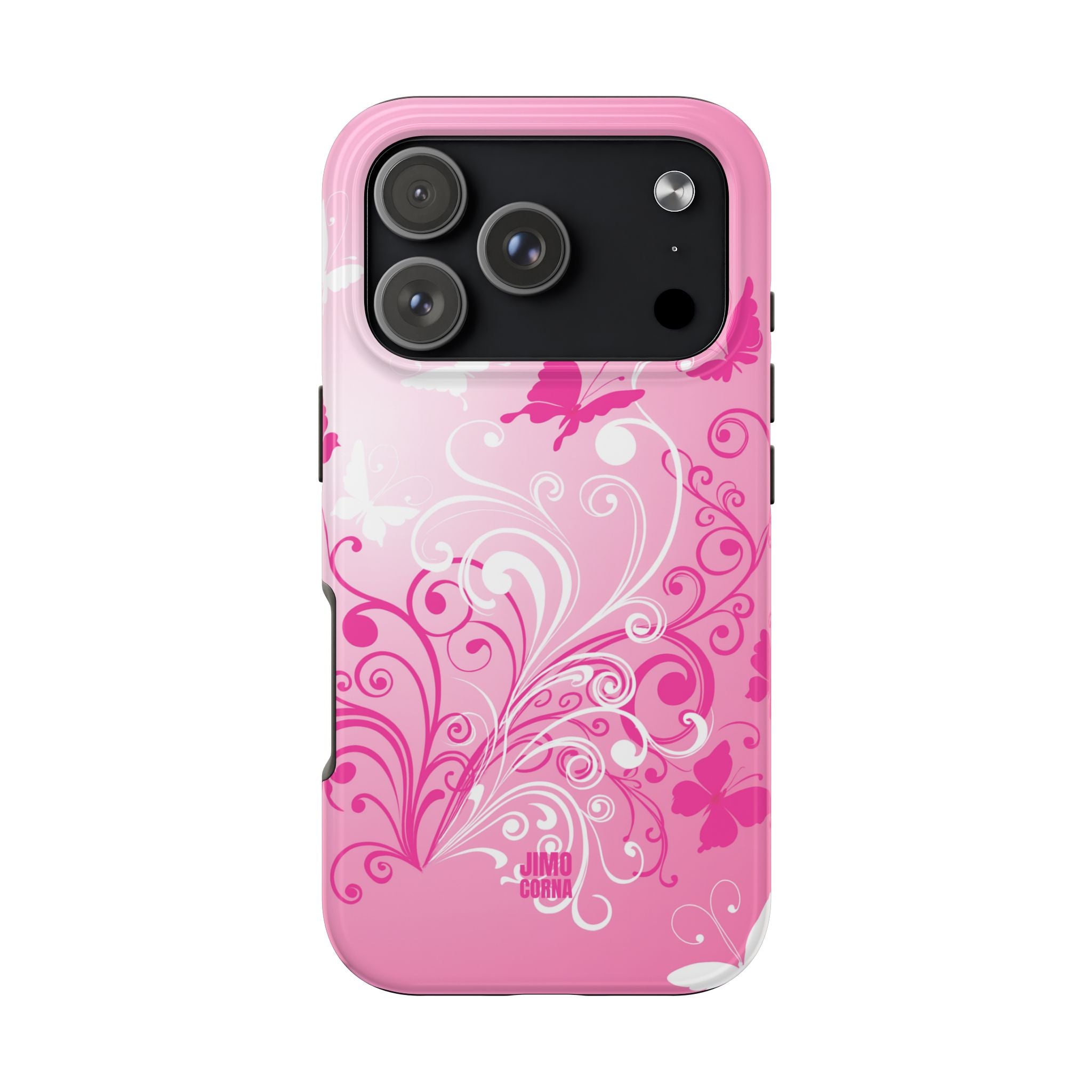 Pink Flutter Garden iPhone Case