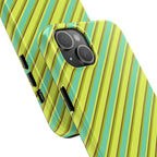 Angelina Stripes | Green - iPhone Case