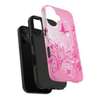 Pink Flutter Garden iPhone Case