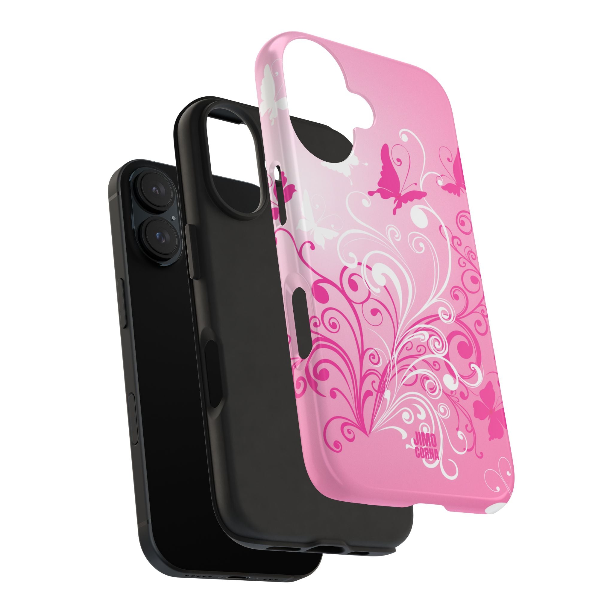 Pink Flutter Garden iPhone Case