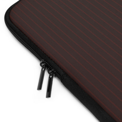 Burgundy Soft Stripes Laptop Sleeve