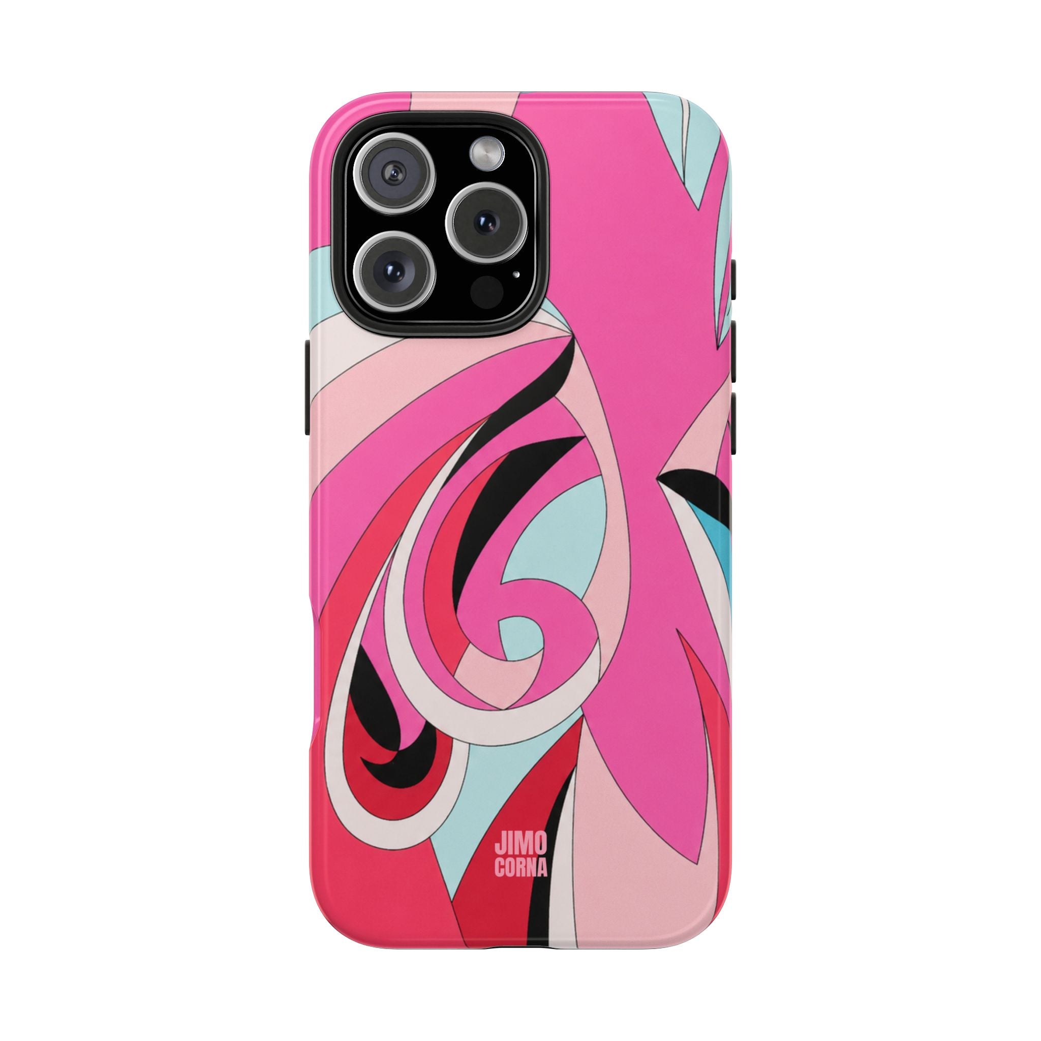 Pink Tropic Swirl iPhone Case