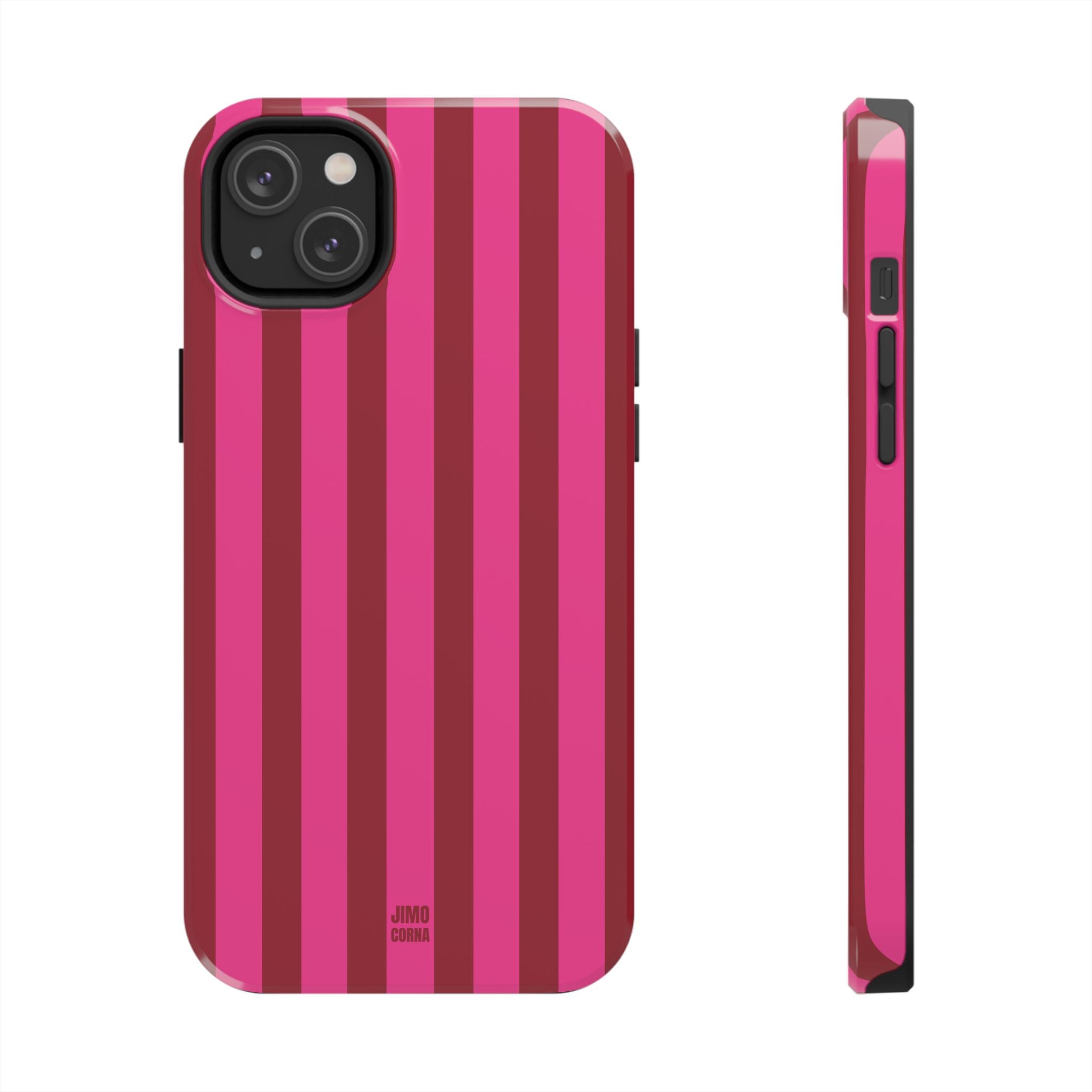 Strawberry Burst Bold Stripes