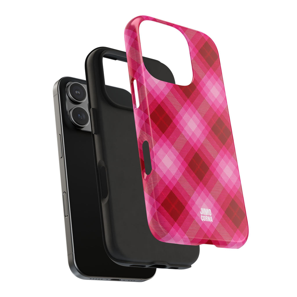 Pink Picnic Plaid iPhone Case