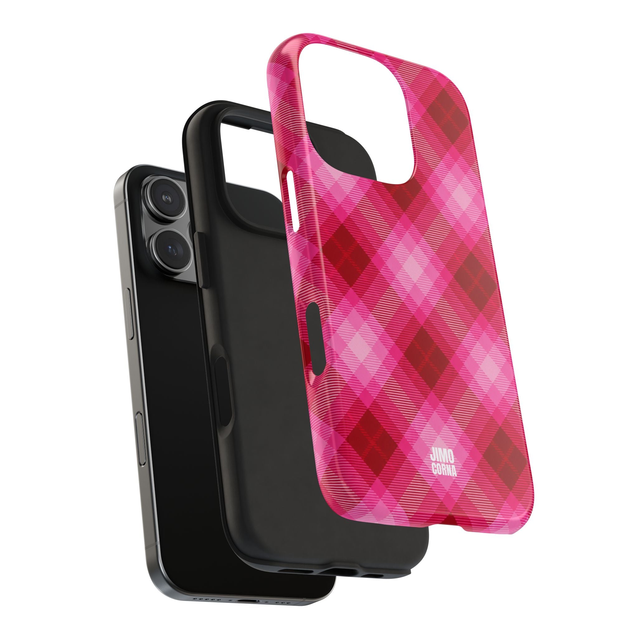 Pink Picnic Plaid iPhone Case