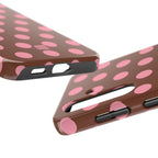 Big Polka Dot | Brown and Pink
