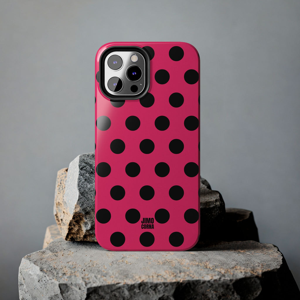 Big Polka Dot | Hot Pink and Black