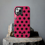 Big Polka Dot | Hot Pink and Black