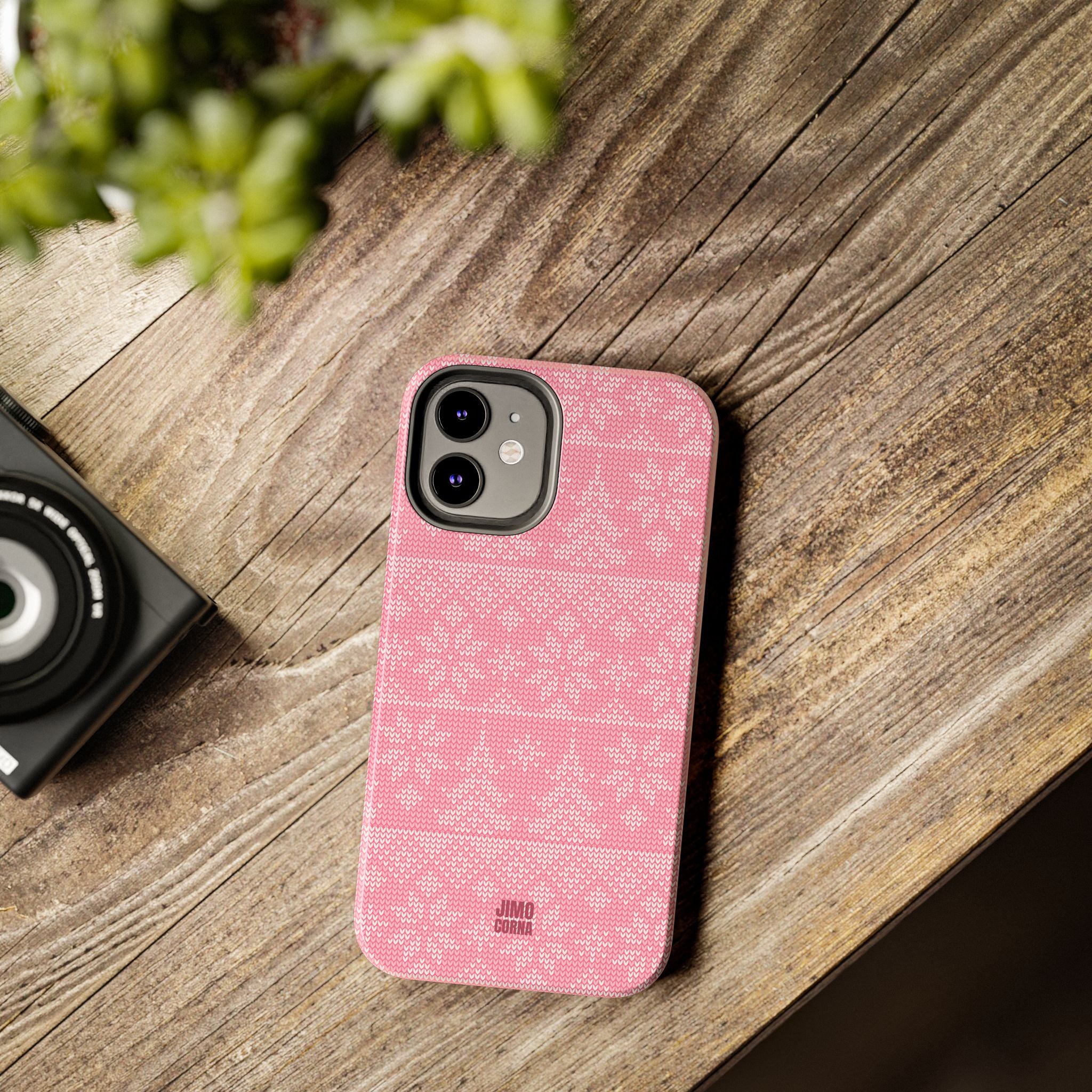 Holiday Knit | Pink iPhone Case