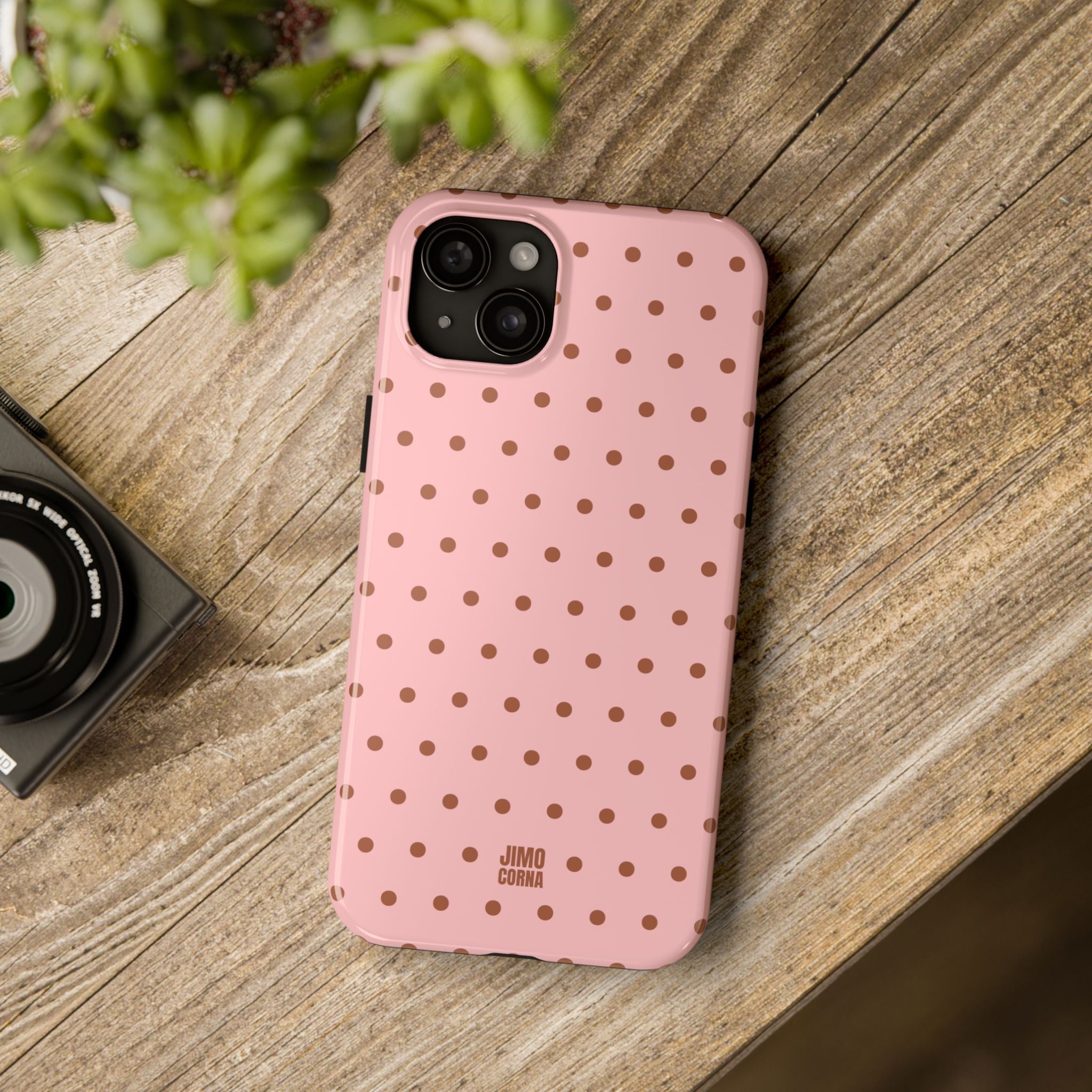 Polka Dot | Pink and Brown