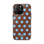 Big Polka Dot | Brown and Blue