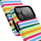 Rainbow Sorbet Stripe MagSafe iPhone Case