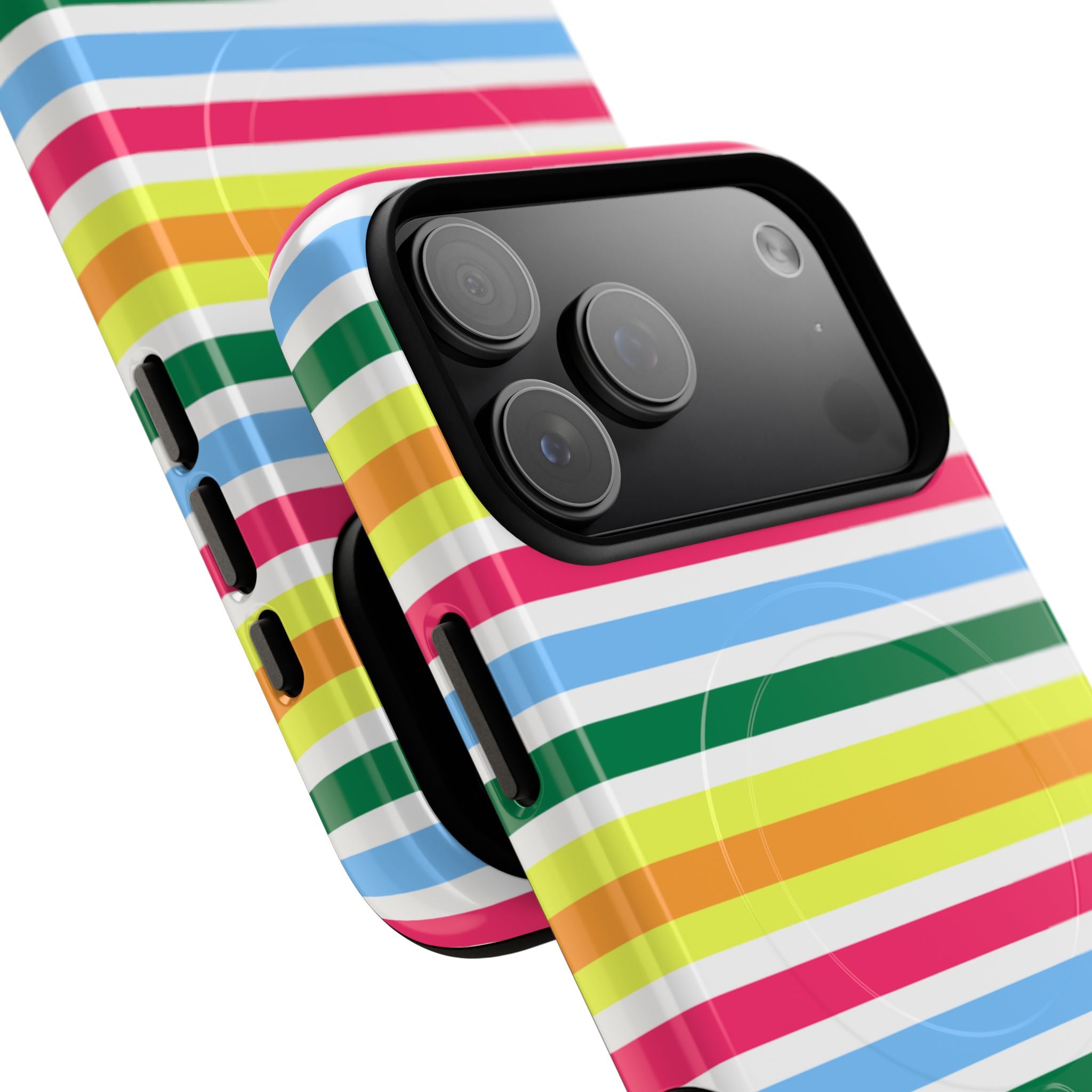 Rainbow Sorbet Stripe MagSafe iPhone Case