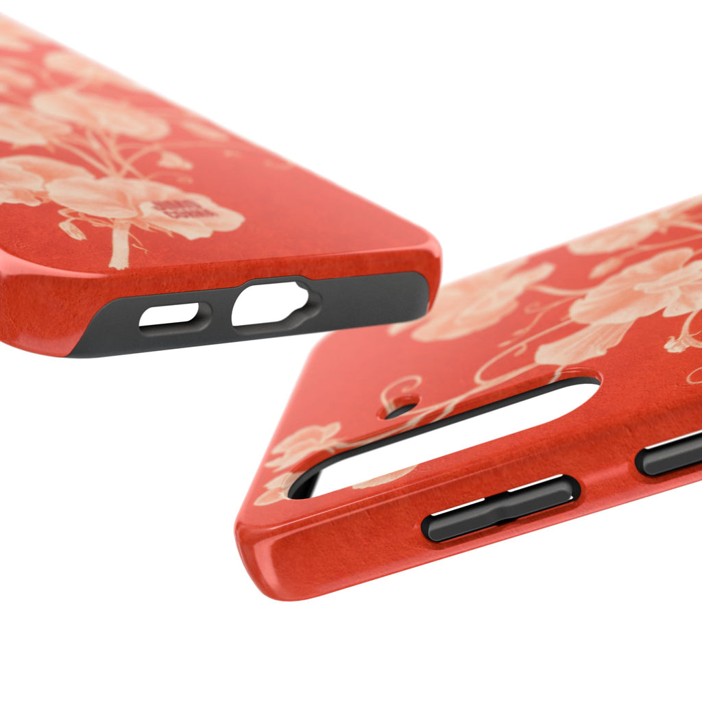 Red Flora Samsung Galaxy Case