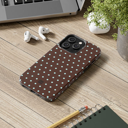 Polka Dot | Brown and Blue
