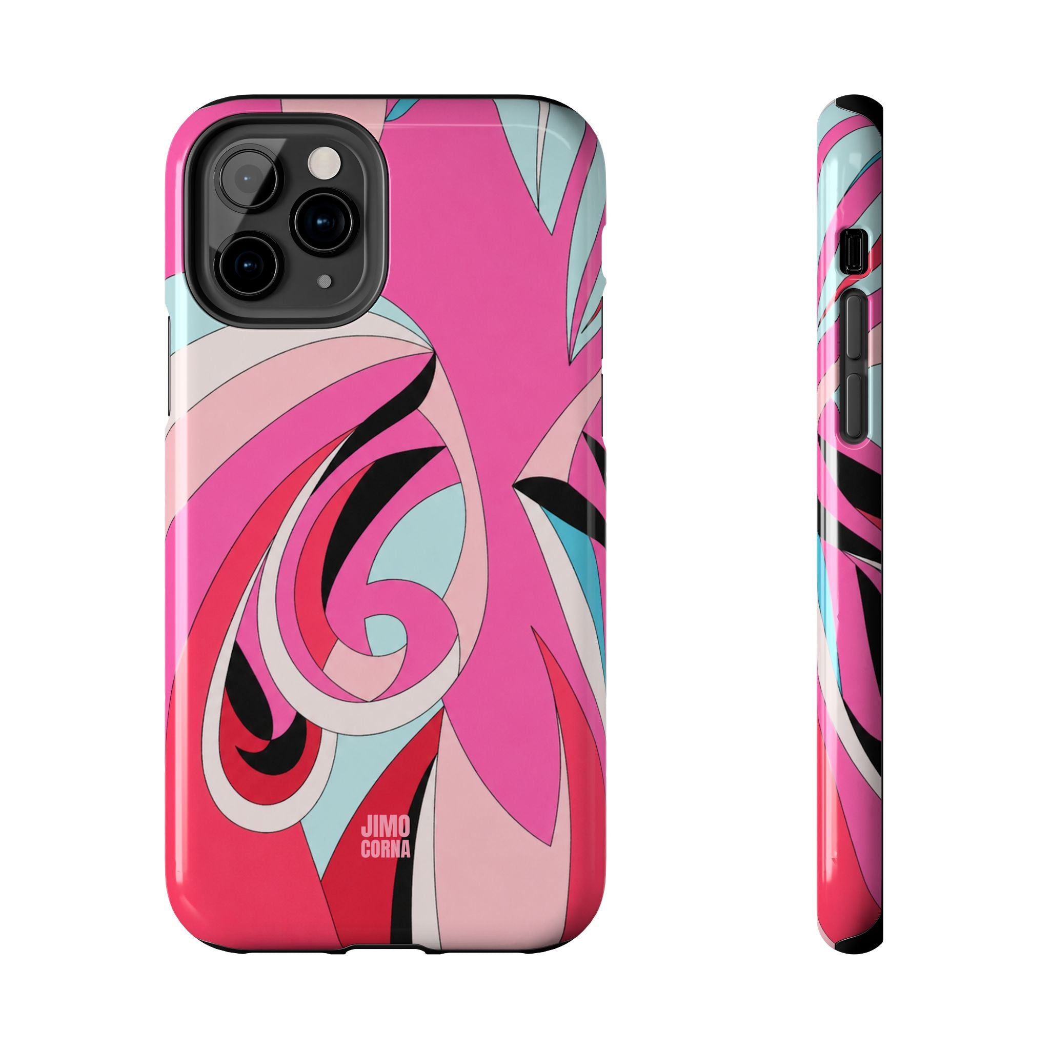 Pink Tropic Swirl iPhone Case