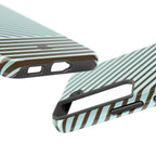 Asymmetrical Lines Samsung Galaxy Case | Blue and Brown