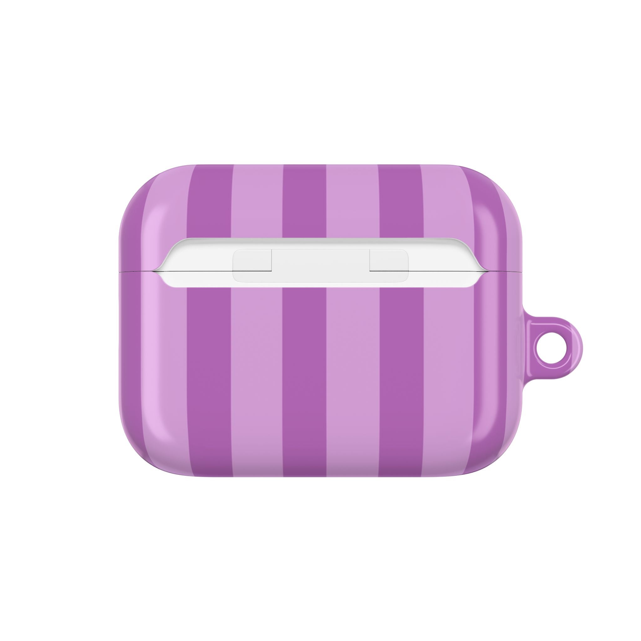 Bold Stripes AirPods Case | Plum