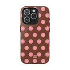 Big Polka Dot | Brown and Pink