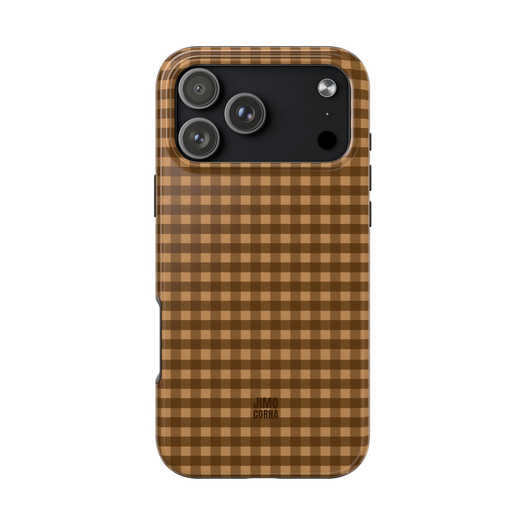 Farm Gingham iPhone Case | Brown
