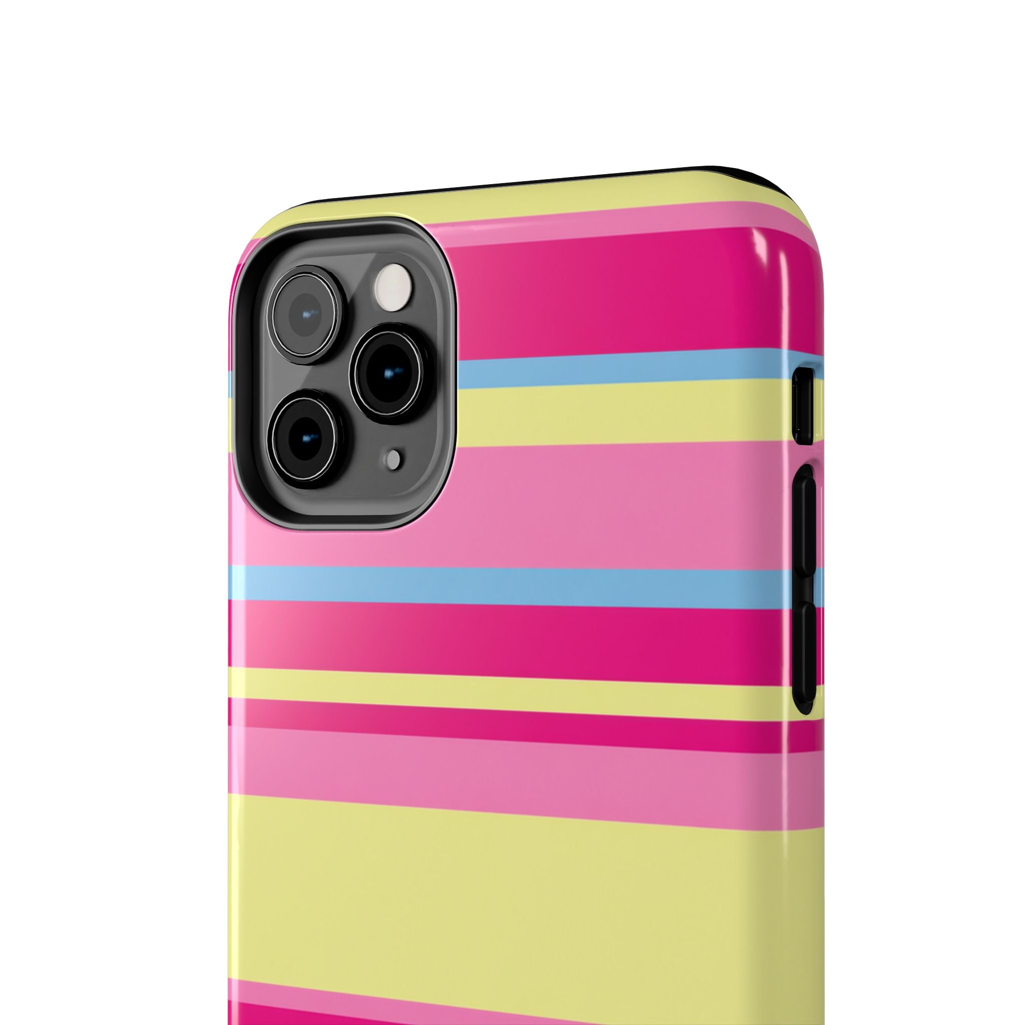Lemonberry Stripe iPhone Case